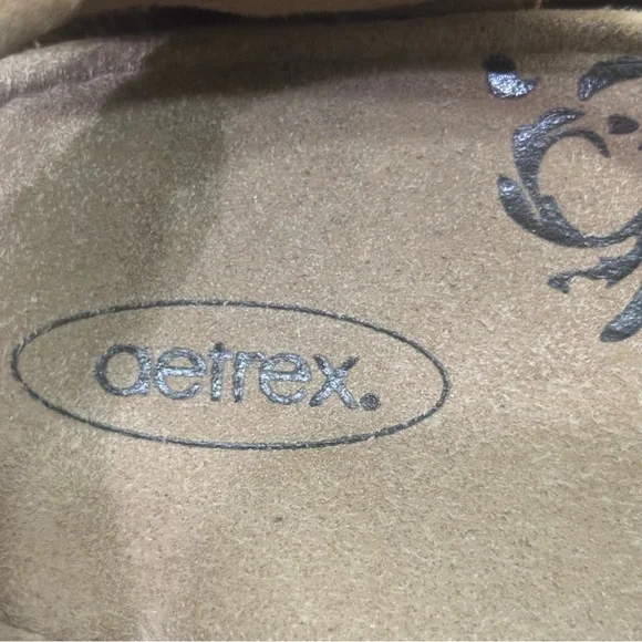 Aetrex Jillian Braided Quarter Strap Sandals Women’s 8 Brown - Picture 8 of 9